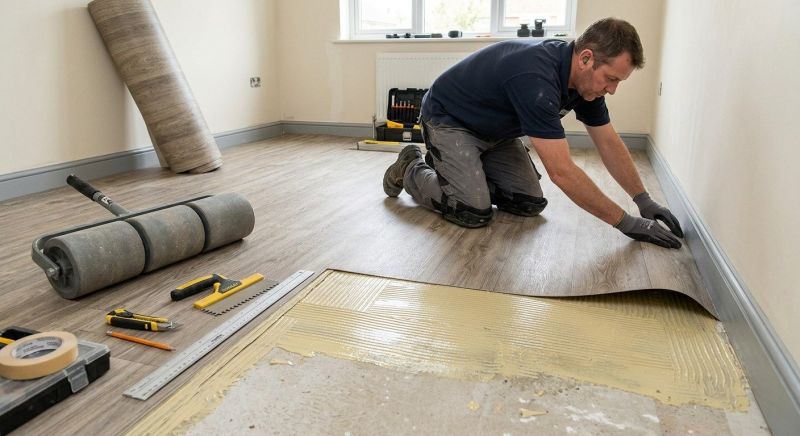 Sheet Linoleum Installation in Powhatan, VA