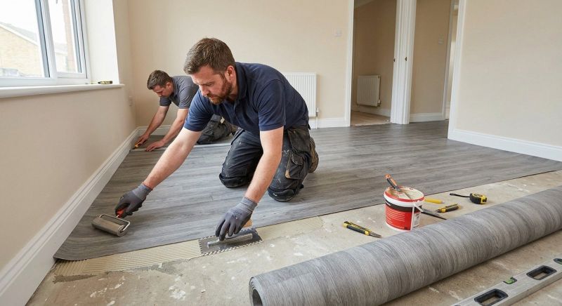 Sheet Linoleum Installation in Moseley, VA